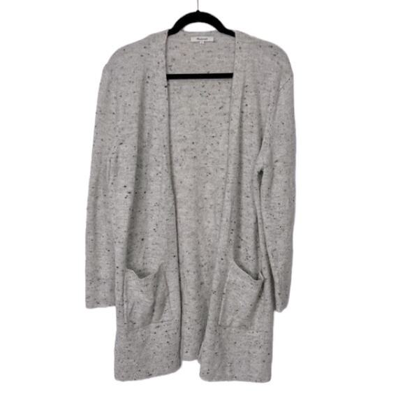 Madewell Grey Open Front Cardigan With Pockets, Women’s Size M - Picture 1 of 5